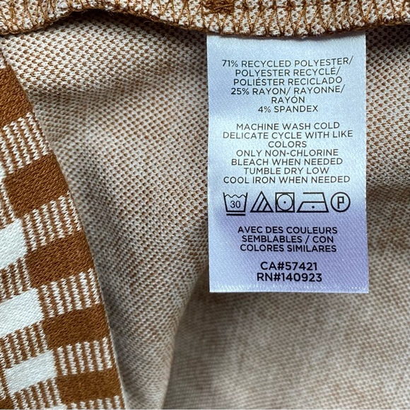 LOU AND GREY BIRDSEYE GINGHAM PONTE SWEATSHIRT SIZE LARGE - Picture 5 of 11